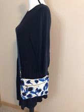 Load image into Gallery viewer, Sewl Food Studio Blue Floral Crossbody Purse & Wallet