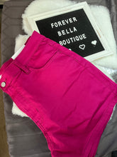 Load image into Gallery viewer, Magenta Jean Shorts
