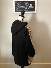 Load image into Gallery viewer, Leopard accent Hoodie
