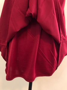 Dark Red Pleated Cami