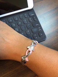 Pink Ribbon Stretch Bracelet