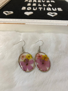 Pressed Flower Earrings