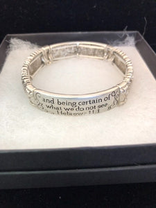 Hebrews 11:1 Stretch Bracelet