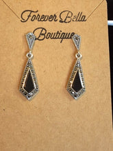 Load image into Gallery viewer, Sterling Silver Marcasite Earrings
