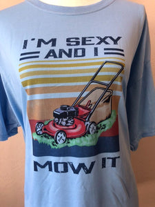 Mow It Graphic Tee-size XL