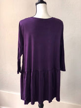 Load image into Gallery viewer, Purple Ruffle Rayon Top
