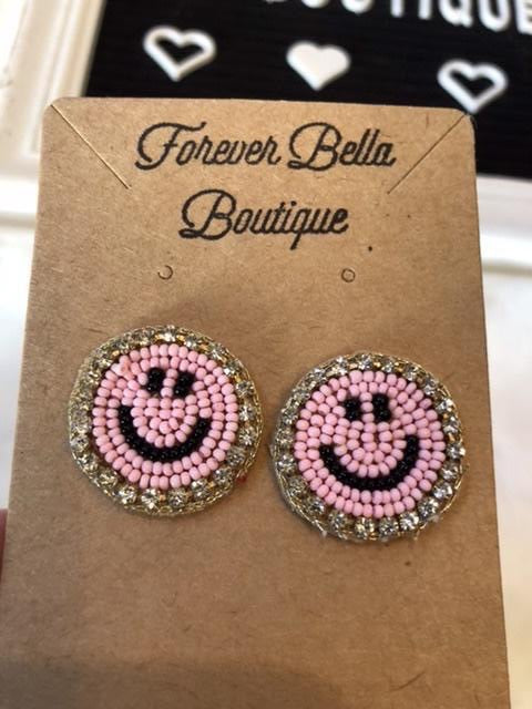 Bead Smiley earrings