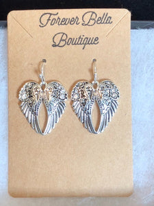 Angel Wings Crystal Earrings