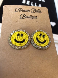 Bead Smiley earrings
