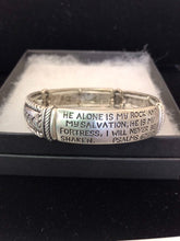 Load image into Gallery viewer, Psalm 62:1-2 Stretch Bracelet
