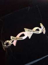 Load image into Gallery viewer, Pink Ribbon Stretch Bracelet
