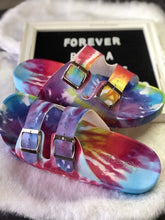 Load image into Gallery viewer, Tie-Dye Buckle Sandals
