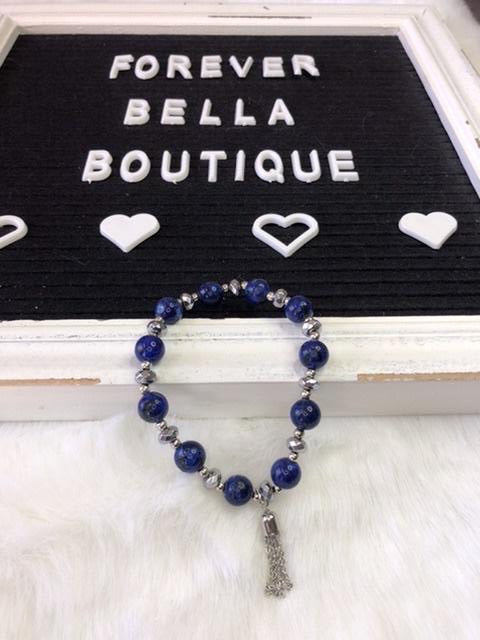 Blue Lapis stretch bracelet