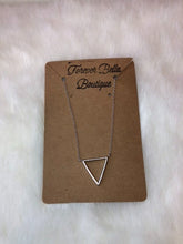 Load image into Gallery viewer, Sterling Silver Triangle Necklace
