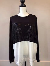 Load image into Gallery viewer, Black Sequins Plus Size Top
