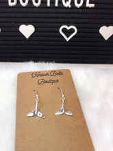 Load image into Gallery viewer, Sterling silver Dolphin Tail earrings
