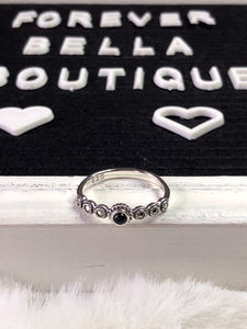 Sterling Silver Black Onyx ring