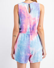Load image into Gallery viewer, Blue/Pink Romper-Plus size
