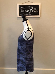 Navy Camo Reversible Cami