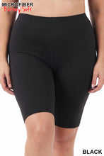 Load image into Gallery viewer, Black Legging Shorts-Plus Size
