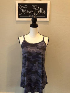 Navy Camo Reversible Cami