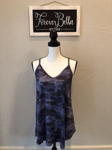 Navy Camo Reversible Cami