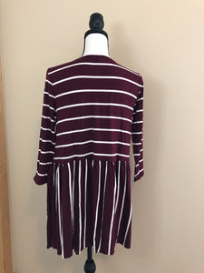 Striped 3/4 sleeve top
