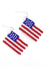 Load image into Gallery viewer, Flag Bead Earrings
