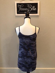 Navy Camo Reversible Cami