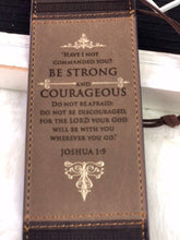 Load image into Gallery viewer, Joshua 1:9 Leather Bookmark
