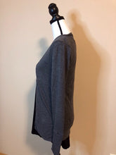 Load image into Gallery viewer, Charcoal Snap Button Down Cardigan Sweater
