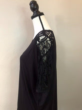 Load image into Gallery viewer, Black Lace Sleeve Top
