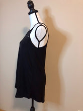 Load image into Gallery viewer, Black Halter Top with Lace Detail
