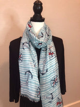 Load image into Gallery viewer, Nautical theme Scarf
