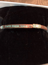 Load image into Gallery viewer, Faith, Hope, Love stretch bracelet
